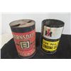Image 3 : 3 Quart Cans - Prestone Antifreeze, Ih Engine Oil, Barnsdall Motor Oil