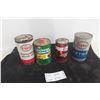 Image 1 : 4 X Esso Cans - 2 Quart Motor Oil, Auto Trans Fluid Pint, Light Fluid
