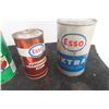 Image 2 : 4 X Esso Cans - 2 Quart Motor Oil, Auto Trans Fluid Pint, Light Fluid