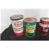 Image 3 : 4 X Esso Cans - 2 Quart Motor Oil, Auto Trans Fluid Pint, Light Fluid