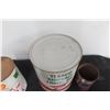 Image 3 : Texaco Aircraft Engine Oil 1 Gallon (no Bottom), Aeroshell Oil Quart Can With Product and Texaco Ha