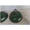 Image 2 : 2 Porcelain Light Shades 16” Diameter At Base