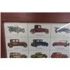 Image 4 : Goodyear Paper Advertisement in Frame with Cars from 1915-1962 15" x 22"