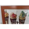 Image 2 : 1950's Coca Cola Paper Advertisement in Frame 11" x 22"