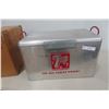 Image 1 : Vintage 7-Up Picnic Cooler Made By Cronstroms with Original Shipping Box 13" x 22" x 12"