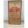 Image 1 : Framed Original 1967 Whale Meat 50LB Bag from Churchill
