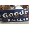 Image 1 : Goodrich Porcelain 1-Panel of 2-Panel Sign 75'' x 36'' 