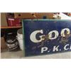 Image 2 : Goodrich Porcelain 1-Panel of 2-Panel Sign 75'' x 36'' 