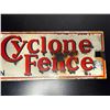 Image 2 : Cyclone Fence Porcelain Sign