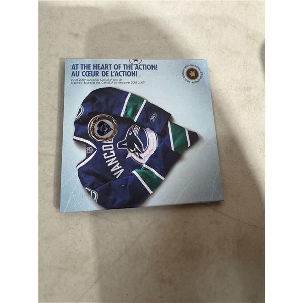 At the heart of the action 2008–2009 Vancouver Canucks Coins