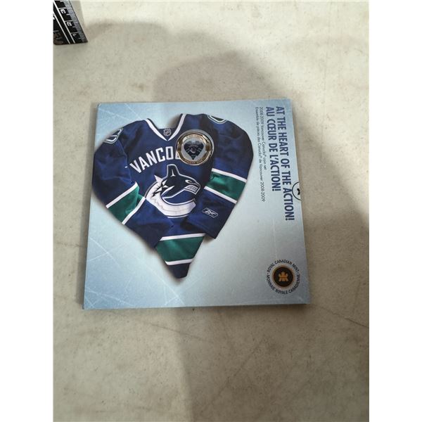 At the heart of the action 2008–2009 Vancouver Canucks Coins