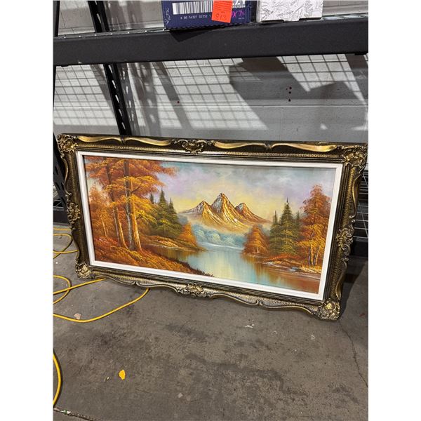 Oil on canvas wall hanging