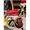 Image 1 : Christmas lot two trays and figure