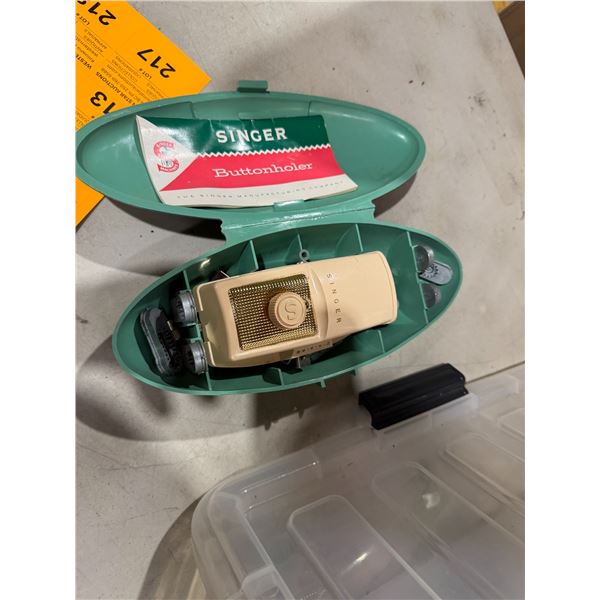 Singer button holer