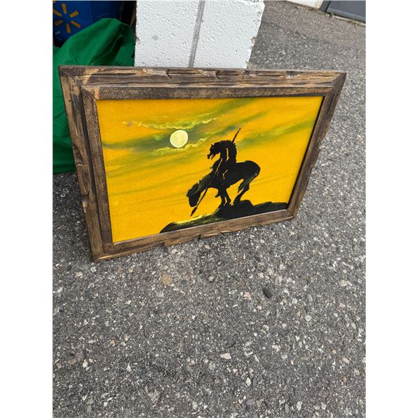 Vintage velvet artwork