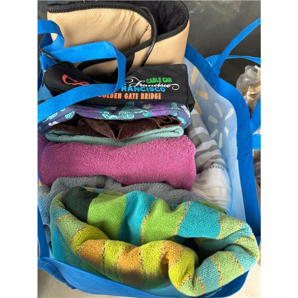 Towels and chair pad