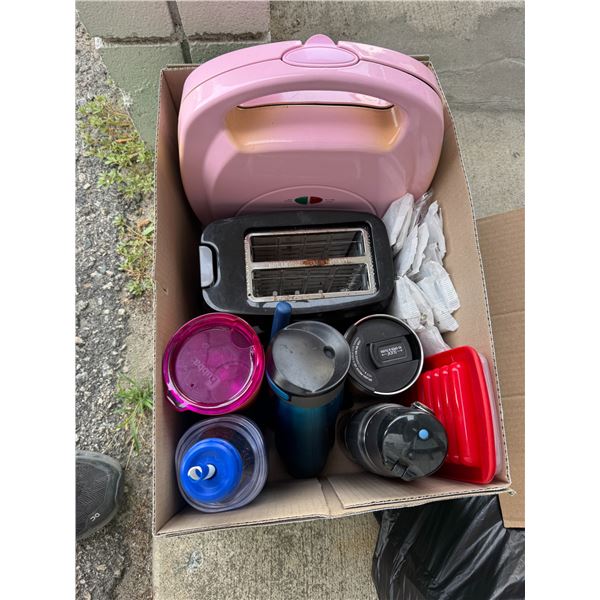 Kitchen items and to go mugs