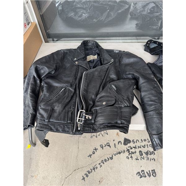 Poor boy, leather company, leather jacket size not shown