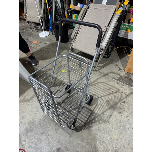 Rolling folding cart