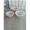 Fire king polkadot bowls
