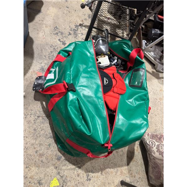 Hockey bag and gear
