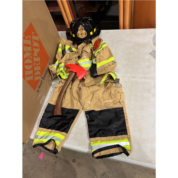 Toddler size 3–4 fireman costume