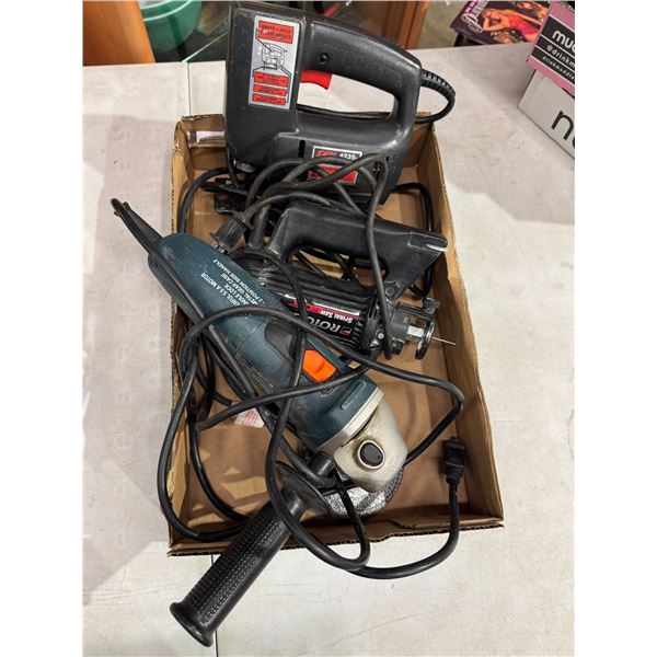 Grinder spiral saw and jigsaw