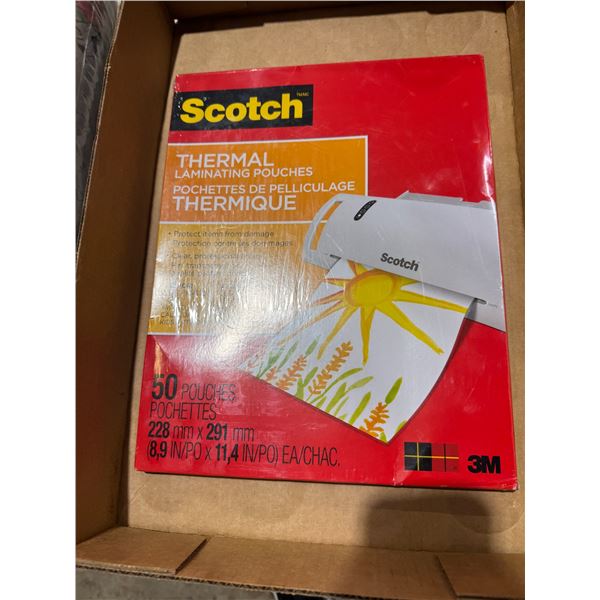 Thermal laminating pouches