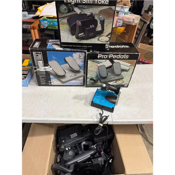 Flight Sim yolks and pro pedals
