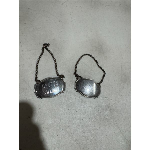 Bottle tags dry, Sherri and Croft Sherri