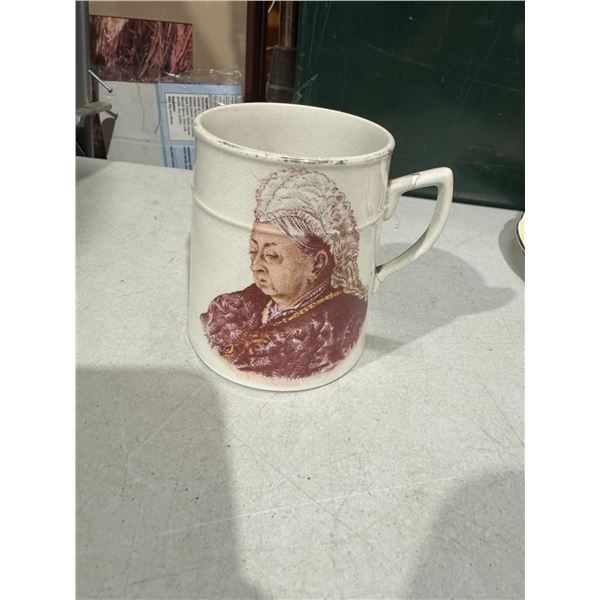 Queen Victoria mug handle has been repaired 1897