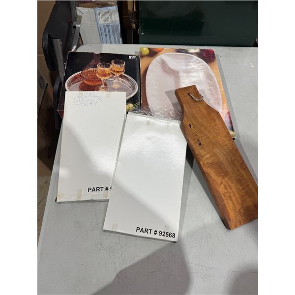 Serving trays and charcuterie board