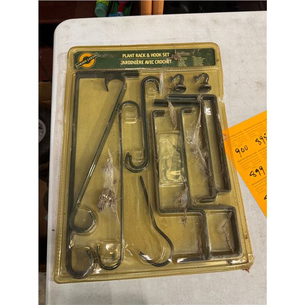 Plant rack and hook set