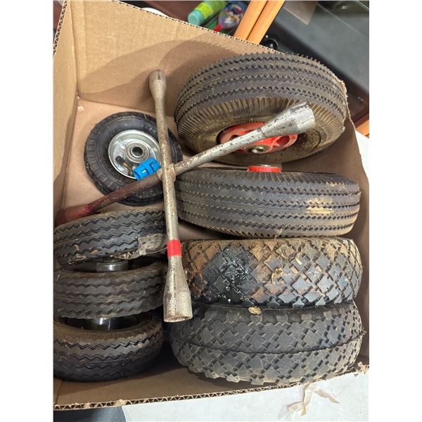 Wheels and tire iron