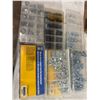 Washer set assorted bolts hooks screws, nuts