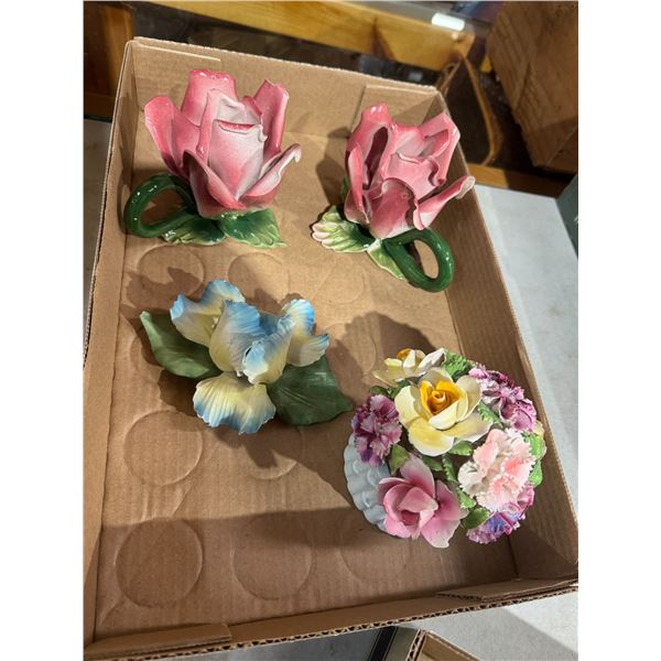 Floral candleholders and decor