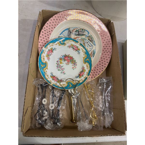 Collector bowl, plates, tiered plate, accessories