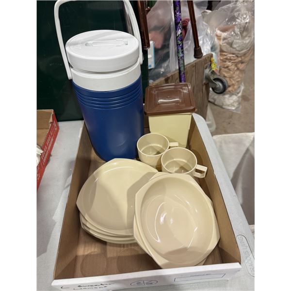 Patioware and Coleman cooler