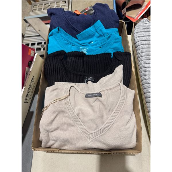 Extra large, long sleeve T-shirts and sweater