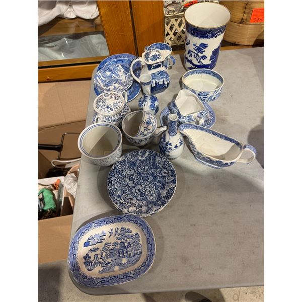 Collectible dishes, some have repairs