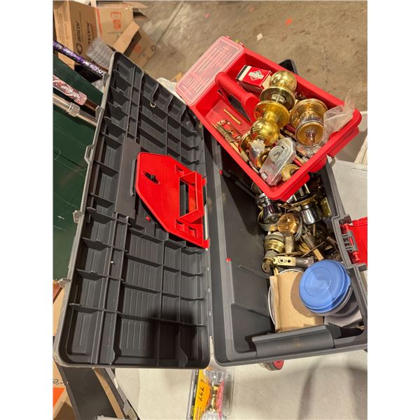 Toolbox and contents, locks keys, etc.