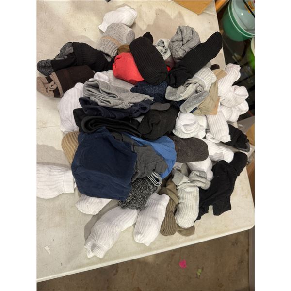 Socks and underwear  belts, and ties and suspenders