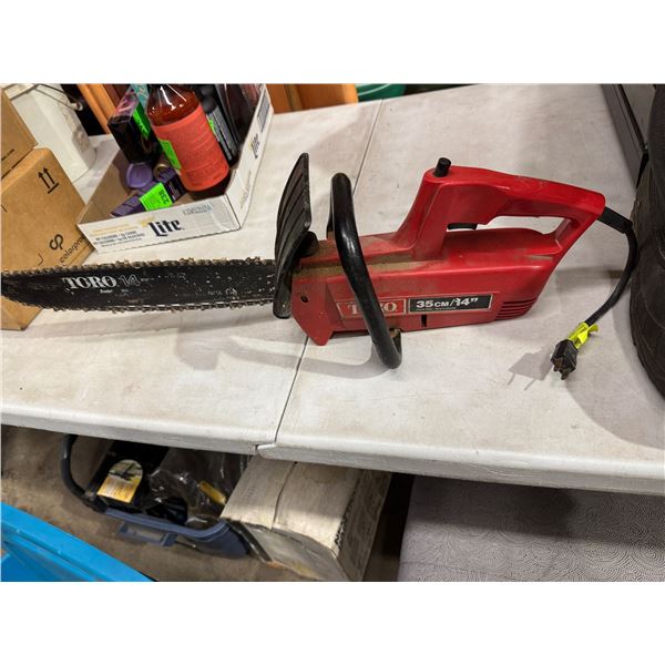Toro electric chainsaw
