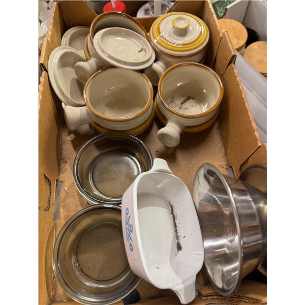 Pottery, baking dishes, and other