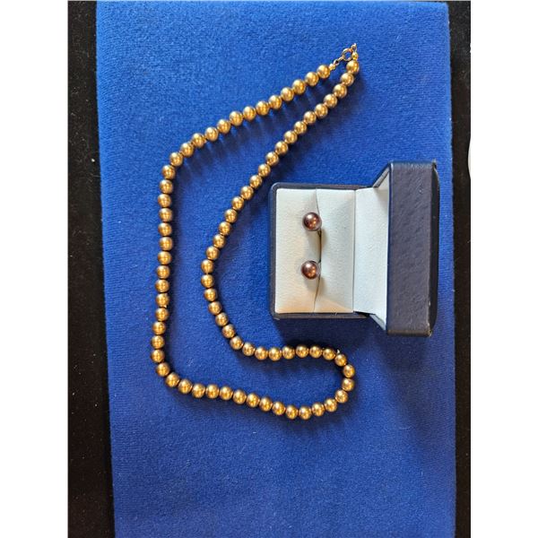 Necklace and earrings