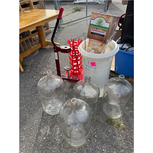 Wine jugs, and making items
