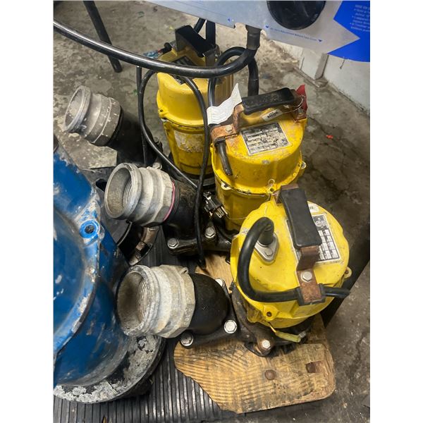3 x Wacker Neuson Submersible Pumps PST3-750 -- Not Working