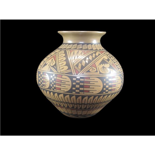 Large Casa Grande Pottery Olla Signed Jesus Pena- Original- 9" X 8.5"