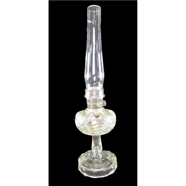 Aladdin Model B Oil Lamp- Clear Glass
