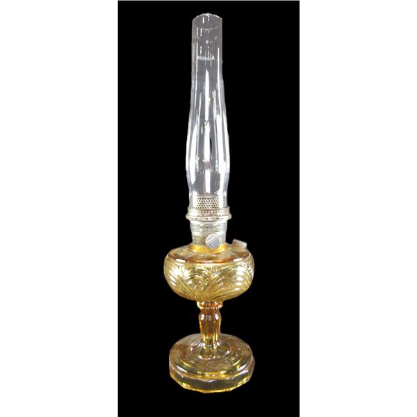 Aladdin Model B Oil Lamp- Yellow Glass